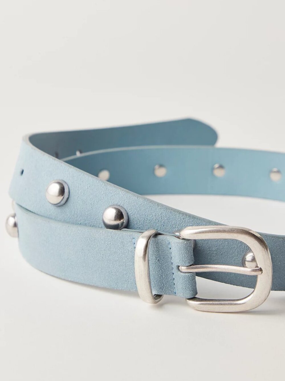 Free People Rhodes Suede Belt in Lake Tahoe